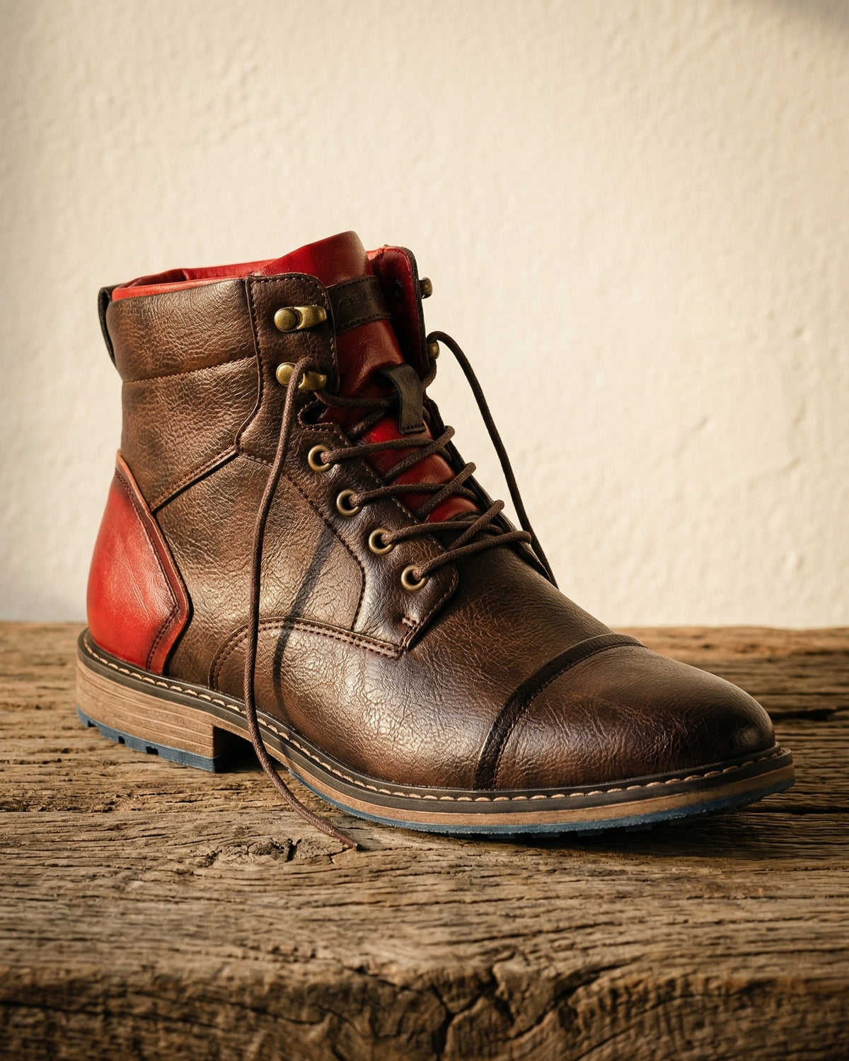 Tiberio Structured Leather Boot